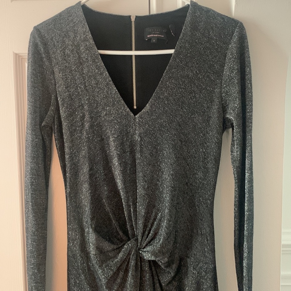 $189 NEW Ted Baker London Dress Cocktail Long Sleeve Sheath Zippered Back - Picture 4 of 17